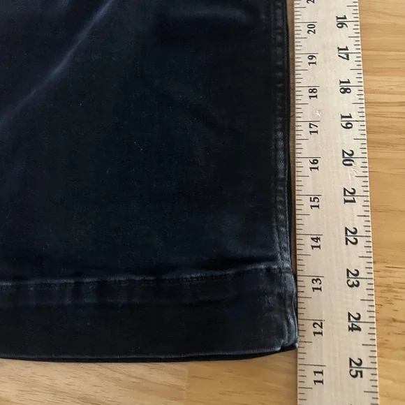 Maeve Anthropologie The Colette Wide Leg Pants Black Cropped High Rise Size 29 - Picture 9 of 11